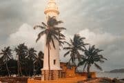 faro del fuerte de Galle, Sri Lanka
