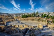 viaje a Jordania, ruinas romanas de Jerash